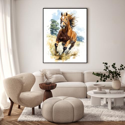 Paint by Numbers Kit for Adults, Running Horse Painting, 16 x 20 Inch - Image 2
