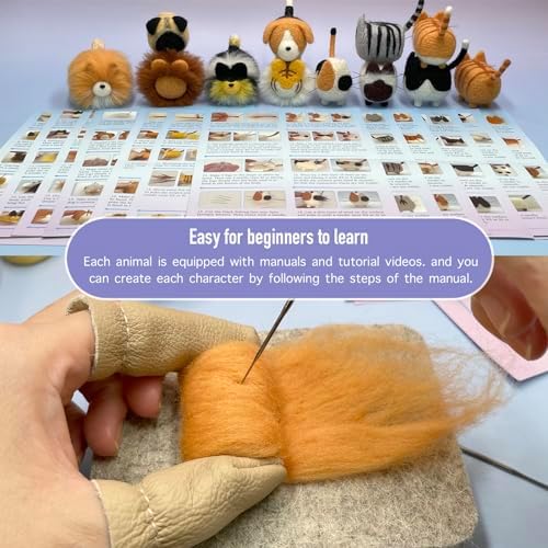 Truslin Needle Felting Kit, 12 Pcs Doll Making Needle Felting Starter Kit - Image 2