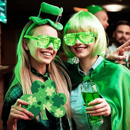 Large Size 7" Wooden Shamrock St. Patrick's Day Ornaments to Paint,Shamrocks Wooden DIY Blank Unfinished Round Wood Discs Ornament for Crafts Hanging Decorations(10PCS) - Image 2