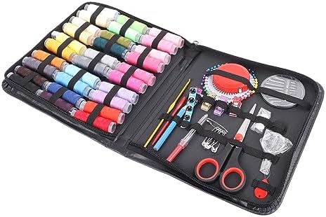 Aqur2020 126pcs Sewing Kit with Case, Complete Tools Portable Sewing Supplies for Adults Beginner, with Thread Scissors Needles, for Home Traveling DIY Craft - Image 2