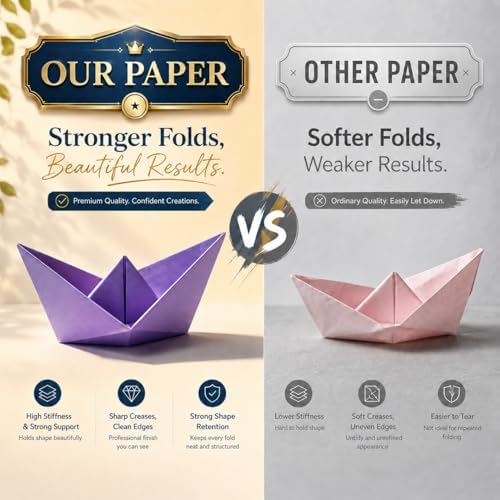 Origami Paper 1000 Sheets 6x6 Inch Colored Craft Paper Double Sided - Image 4