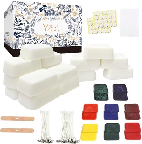 Yzoo Candle Making Kits Candles Gifts for Women Men Soy Wax for Candle Making,Candle Making Supplies Accessory,Make Your Own Candles,Melting Pot by Unknown