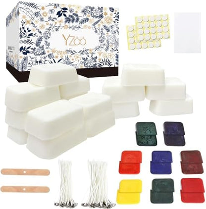 Yzoo Candle Making Kits Candles Gifts for Women Men Soy Wax for Candle Making,Candle Making Supplies Accessory,Make Your Own Candles,Melting Pot by Unknown
