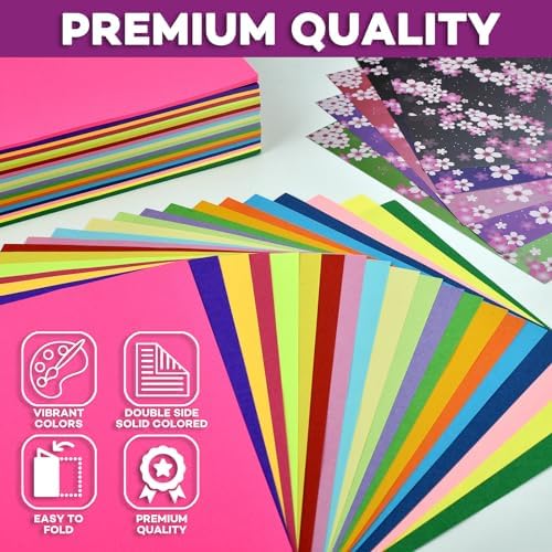 Pinwheel Crafts Origami Kit for Kids Ages 5-12 with 450 Sheets, 50 Projects - Image 3