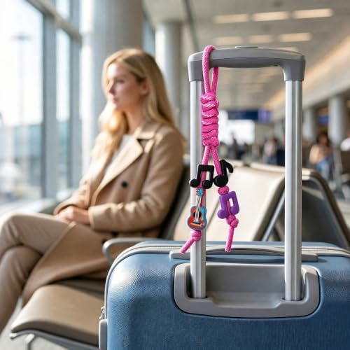 Paracord Rope Keychain, Paracord Keychain, Braided Cord Rope Bag Charm Key Chain Lanyard for Purse Backpack Handbag - Image 4