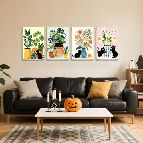 Cat Paint by Number for Adults, Paint by Numbers Kit for Adults 8x12 Inch - Image 3