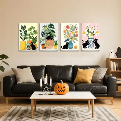 Cat Paint by Number for Adults, Paint by Numbers Kit for Adults 8x12 Inch - Image 3