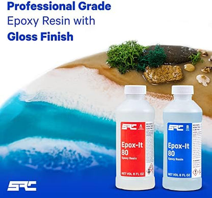 Epox-It 80, 16 Oz Multi-Purpose High Gloss Clear Epoxy Resin Kit - Image 4