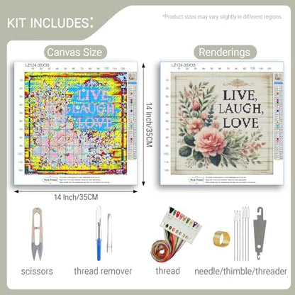 HKLIOPU Cross Stitch Kits for Adults,11CT Printed Cross Stitch Kits,Stamped Embroidery Kits for Wall Art Home Decoration (LZ124) - Image 2