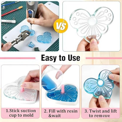 Resin Hole Maker 35 Pcs 7 Sizes Drill-Free Silicone Inserts for Epoxy Resin - Image 4