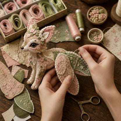 DIY Patchwork Animal Kit,All-In-One Handmade Sewing Kit for Beginners,Craft Lovers - Image 5