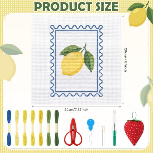 XunYee Needlepoint Canvas Kit, Lemon - Image 2
