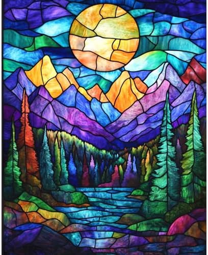 obterie Mountains Paint by Numbers Kit for Adults Beginner Sun Oil Painting Kit Adult Paint by Number Kits on Canvas DIY Painting for Beginners Art by Numbers for Gifts Home Wall Decor 16x20 Inch by Unknown