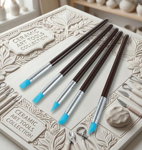 5Pcs Silicone Clay Tools, Silicone Sculpting Tools Flexible & Easy to Clean - Image 7