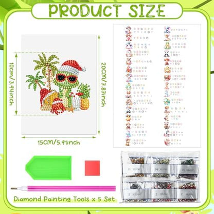 Xuhal 30 Pcs Interchangeable Diamond Art Kits for Adults DIY Holiday - Image 3