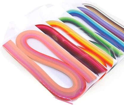 ODETOJOY Quilling Paper Gradient Quilling Strips 3mm Crafts Filigrana Paper 1/8inch Rainbow Color 120pcs Length 21inch (7colors Set) by ODETOJOY