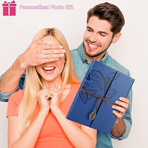 ZEEYUAN Scrapbooking Kits 8.5x11 inch Leather Journal Scrapbook Album DIY Photo Album Family Scrapbook Gift for Couples Anniversary - Image 6