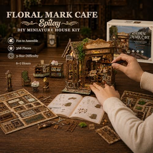 Spilay DIY Miniature House Kit for Adults, Miniature Dollhouse Kit - Image 5
