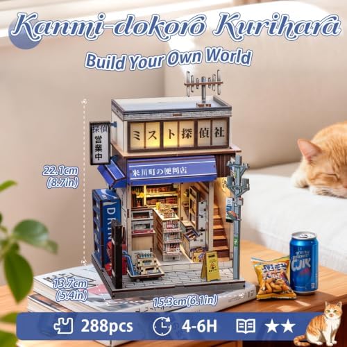 CUTEBEE Book Nook Kit DIY Miniature House Japanese Convenience Store - Image 2
