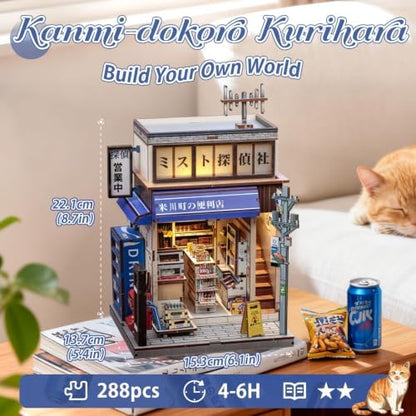 CUTEBEE Book Nook Kit DIY Miniature House Japanese Convenience Store - Image 2
