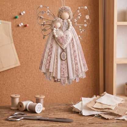 Fabric Angel Wall Hanging Kit, DIY Macrame Craft for Adults Beginners - Image 5
