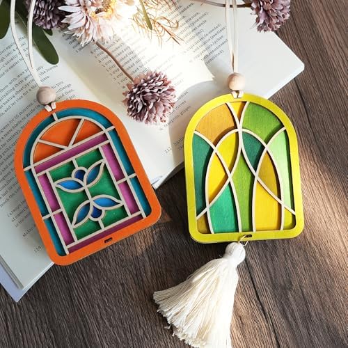 Temlum 10pcs Wooden Air Frshener Painting Craft Kit for Adults - Image 5