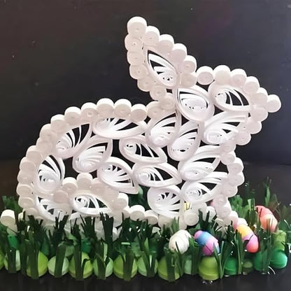 Acoeitl Quilling Paper Strips 240 Strips White Paper Quilling Set Width 3mm Length 54cm Quilling Supplies DIY Quilling Paper Quilling Art Strip for Crafts (2 Pack) - Image 6