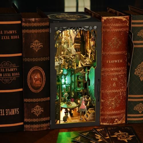 TOYQI Book Nook Kit, DIY Miniature Dollhouse Kit for Adults and Teens - Image 5