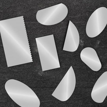 12 PCS Metal Ribs for Pottery, Stainless Steel Clay Scraper Tool Set - Image 3