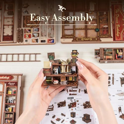 Fsolis Book Nook Kit, 3D Wooden Puzzles for Adults - Image 5