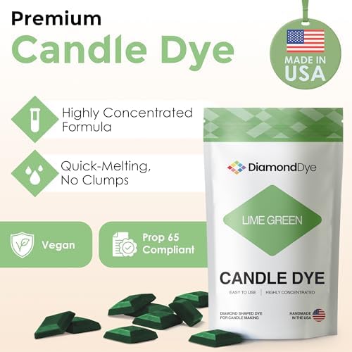 Lime Green Candle Dye Chips, Soy & Paraffin Candle Making, 50 Pack - Image 2