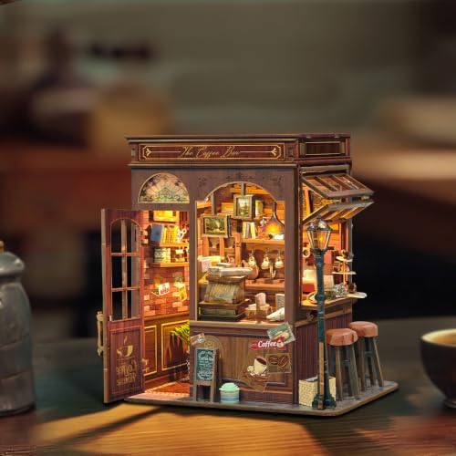 Book Nook Kit DIY Miniature House 3D Wooden Puzzle - Morning Mist Cafe - Image 4
