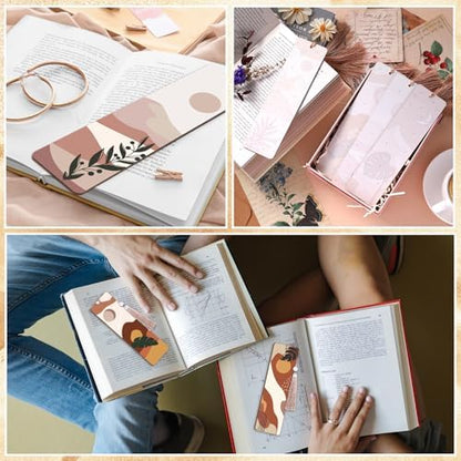 Kosiz 12 Pcs Boho Paint by Number Kit for Adult Wood Bookmark - Image 5