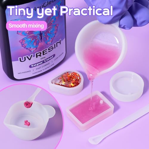HeyClear 100g UV Resin kit with Molds, Tools for Beginners Jewelry Making - Image 2
