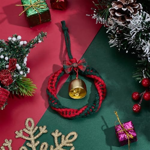 ORIGACH 6 Set DIY Macrame Christmas Wreath Kits for Adults Beginners Handmade Macrame Wreath Ornaments for Christmas Tree Boho Hand Woven Holiday Home Decorations - Image 5