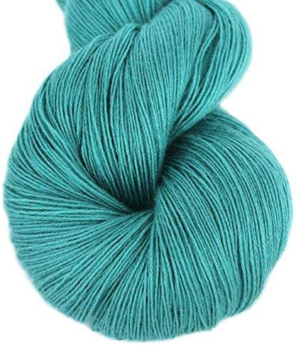 Lotus Yarns Swan Lake Lace Weight 50% Cashmere 40% Fine Wool 10% Angora Blended Hand Knitting Yarns for Comfortable Baby and Adult Clothing for Fashion Garment Baby Clothe (16-Aqua) by LotusYarns
