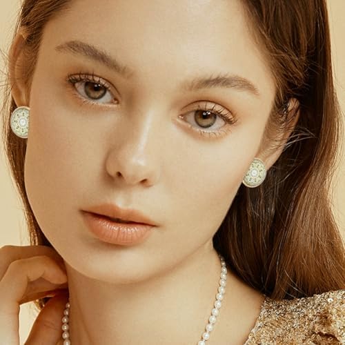 Beebeecraft 1 Box 50Pcs 16mm Cabochon Earring Blanks 18K Gold Plated Stainless Steel Stud Earrings Findings Round Tray Bezel Cup Earring Settings Posts and Back for Jewelry Making Kit Resin Craft - Image 5