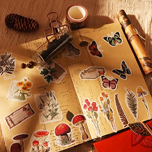 200Pcs Vintage Scrapbook Stickers, Aesthetic Junk Journal Stamping Supplies Kit, Scrapbooking Ephemera Washi Paper for Bullet Journaling Planners Diary Collage - Image 4