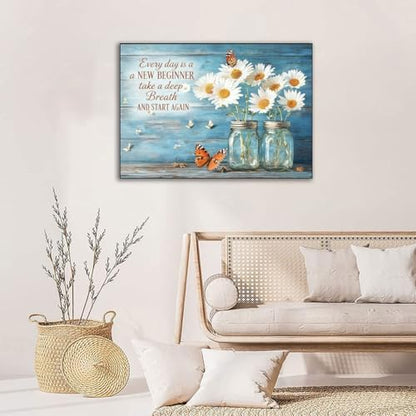 WUSARPLY Daisy Stamped Cross Stitch Kits for Beginners Adults - Image 3