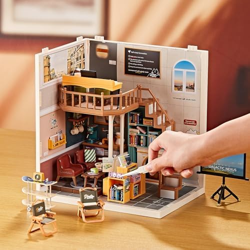 Large DIY Miniature Mini Bookstore House Kit for Kids 8+ - Image 5