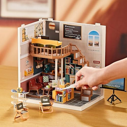 Large DIY Miniature Mini Bookstore House Kit for Kids 8+ - Image 5