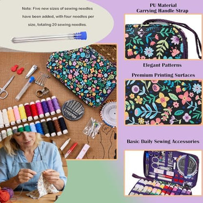 Bobode 140PCS Travel Hand Sewing Kit with Needle and Thread Set - Image 4