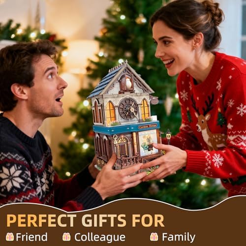 SUNNINO Miniature Dollhouse Kit, Cuckoo House 3D Wooden Puzzles for Adults - Image 2