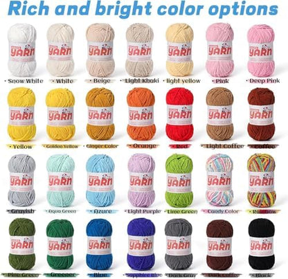 Plush Chunky Chenille Yarn for Crocheting, Soft Fluffy Velvet Yarn for Crocheting, Fuzzy Baby Blanket Knitting Yarns, 100g/131yds Bulky Amigurumi Yarns (Macaron) - Image 3