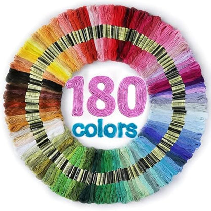 LOVIMAG Embroidery Thread 180pcs Friendship Bracelet String Floss Kit Yarn by LOVIMAG