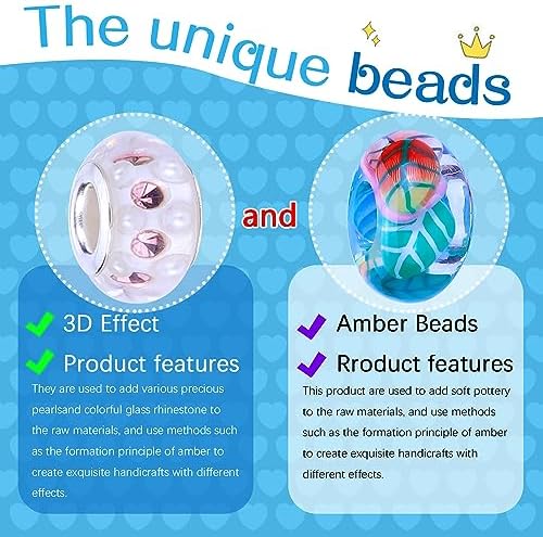 AIPRIDY Charm Bracelet Making Kit,Unicorn Mermaid Crafts Gifts Set Can Inspires Imagination and Creativity,Jewelry Making Kit Perfect Gifts for Girls 5-12 Years Old(72 Pieces Mermaid Aqua) - Image 3