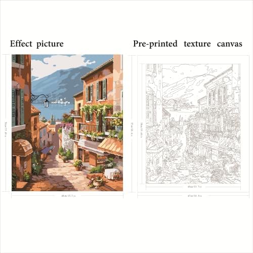 QUITEDEW Scenery Paint by Numbers Kit for Adults Beginner 16X20 Inch - Image 2