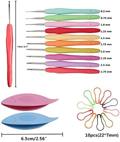 Lewhoo 15 Crochet Thread Balls & 10 Lace Crochet Hooks, 100% Cotton Thread - Image 5