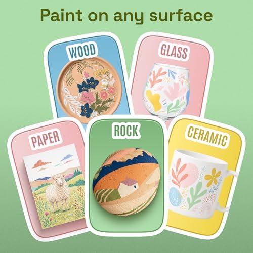 ARTISTRO 5 Pastel Dual-Tip Acrylic Paint Marker Pens for Drawing - Image 4