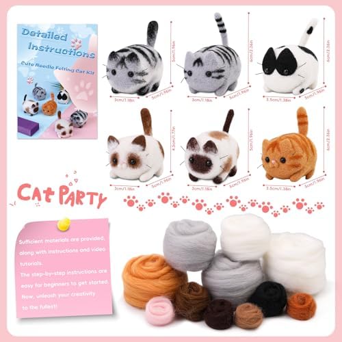 UOOU Felting Kit, Needle Felting Kits for Beginners Adult, Wool Felting Kit - Image 3